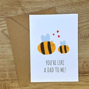 Bee You're Like A Dad-kaart, Vaderdagkaart, Bee-vaderdagkaart, handgemaakt