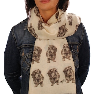 Wire Haired Dachshund scarf - Dachshund owner gifts for women - Dachshund print scarf - sausage dog gifts - Wiener gifts, Dachshund mom gift