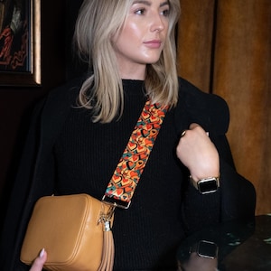 Retro Herzen Design Taschengurt, Crossbody Taschengurt - Schultergurt für Handtaschen - Ersatz-Taschengurte