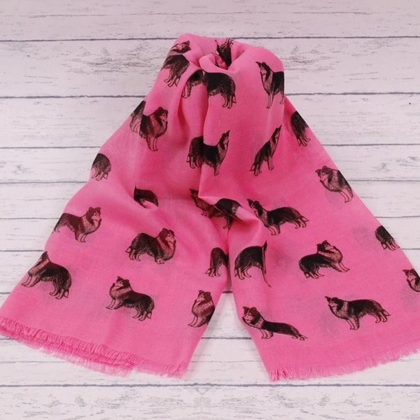 Shetland Sheepdog Schal - Sheltie Print Schal - personalisierter Schal - Damenmode Schal – Sheltie Besitzer Geschenk