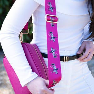Dressage Pferd extra lange Crossbody Taschengurt in Geschenkbox, handmade in Germany