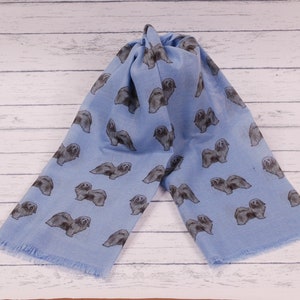 Havanese dog scarf - Havanese owner gift - Havanese gifts - Havanese print scarf - personalised scarf with dogs on