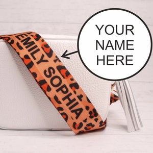 Personalised bag strap, custom print bag strap, bag strap with your design. Custom bag strap image 3