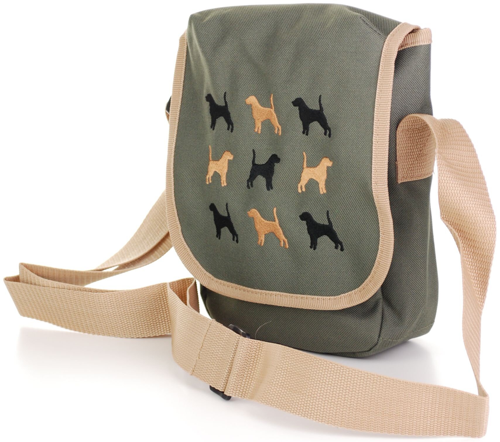 Dog walking bag Beagle Hound embroidered cross body bag Etsy