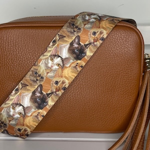 Katzenköpfe Design Taschengurt, Crossbody Taschengurt - Schultergurte für Handtaschen - Ersatz-Taschengurte