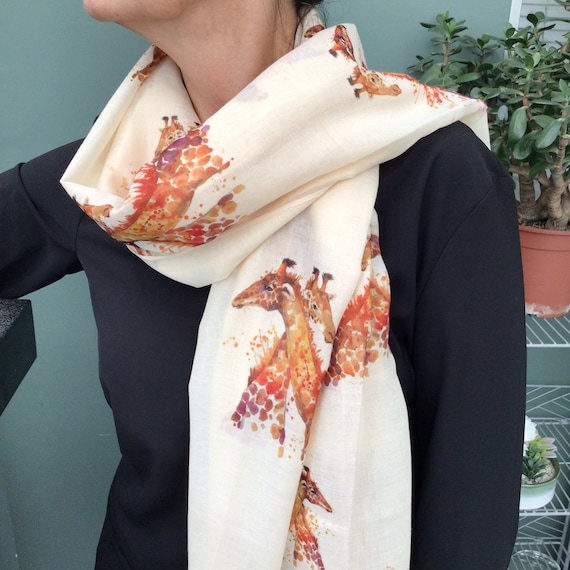 Giraffe 2024 print scarf