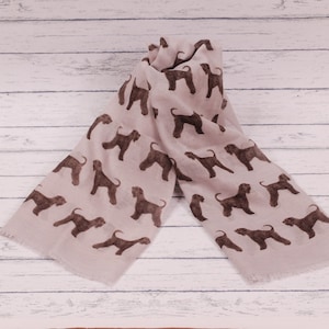 Wheaten Terrier scarf - Wheaten Terrier gifts - Wheaten Terrier owner gift - Wheaten Terrier print scarf - personalised scarf