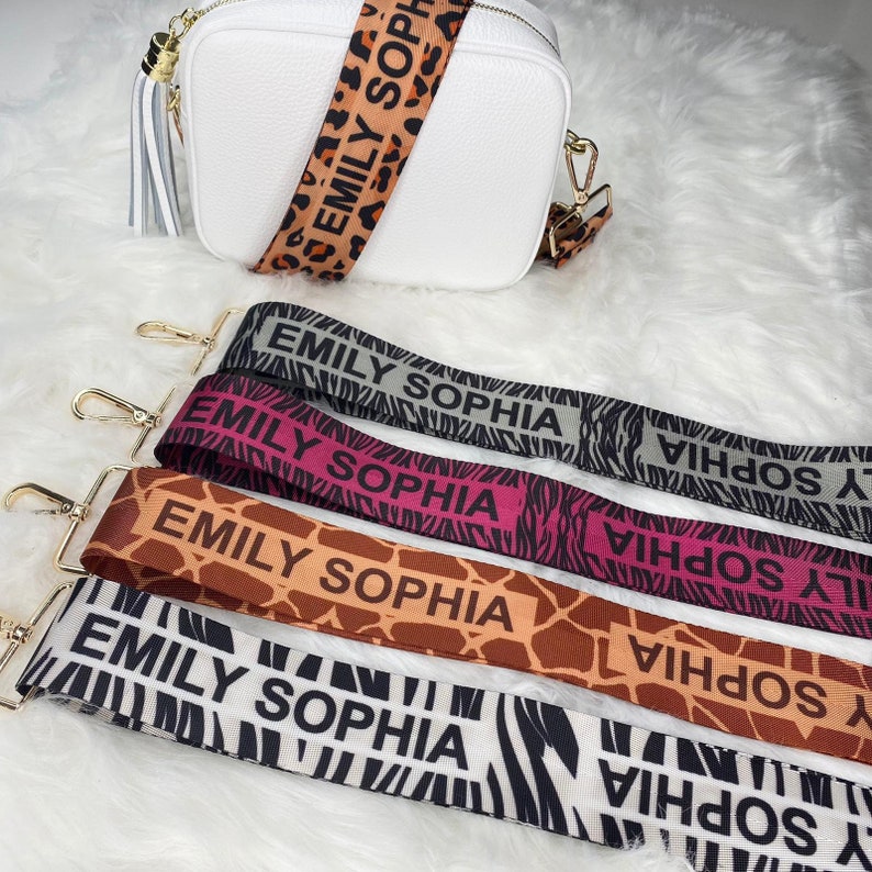 Personalised Bag Strap Custom Print Bag Strap Bag Strap With - Etsy