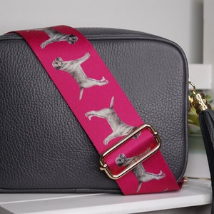 Border Terrier Taschengurt, Hunde Liebhaber Geschenk, Crossbody Taschengurt, Ersatz Taschengurt, Border Terrier Besitzer Geschenk, Taschengurt extra lang