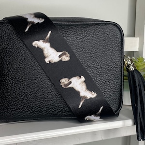 Basset Griffon Vendeen Hound Hund Taschengurt, Basset Hound Geschenk, handgemacht, Geschenk für Basset Besitzer, Extra Langer Taschengurt