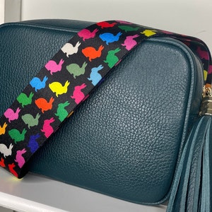 Bunte Kaninchen Design Taschengurt, Crossbody Taschengurt - Schultergurt für Handtaschen - Ersatz-Taschengurte