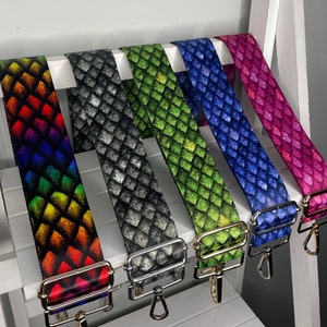 Drachen Schuppen Print Taschengurt, Crossbody Taschengurt - Schultergurt für Handtaschen - Ersatz Taschengurte
