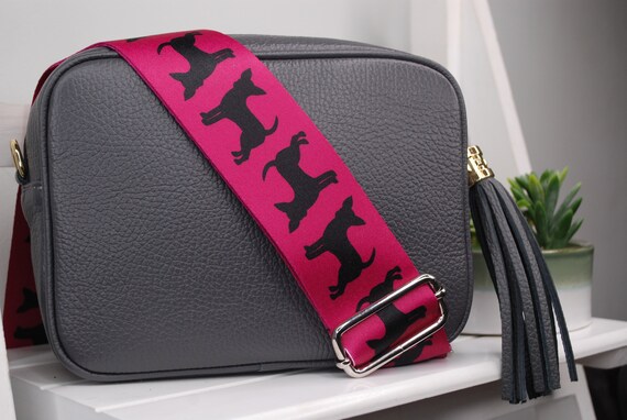Navy and Pink Bag Strap, Handmade Crossbody Bag Strap, Attachable