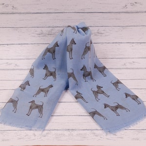 Miniature Pinscher scarf - Min Pin gifts - Min Pin owner gifts - Min Pin print scarf - personalised scarf - Miniature Pinscher gifts