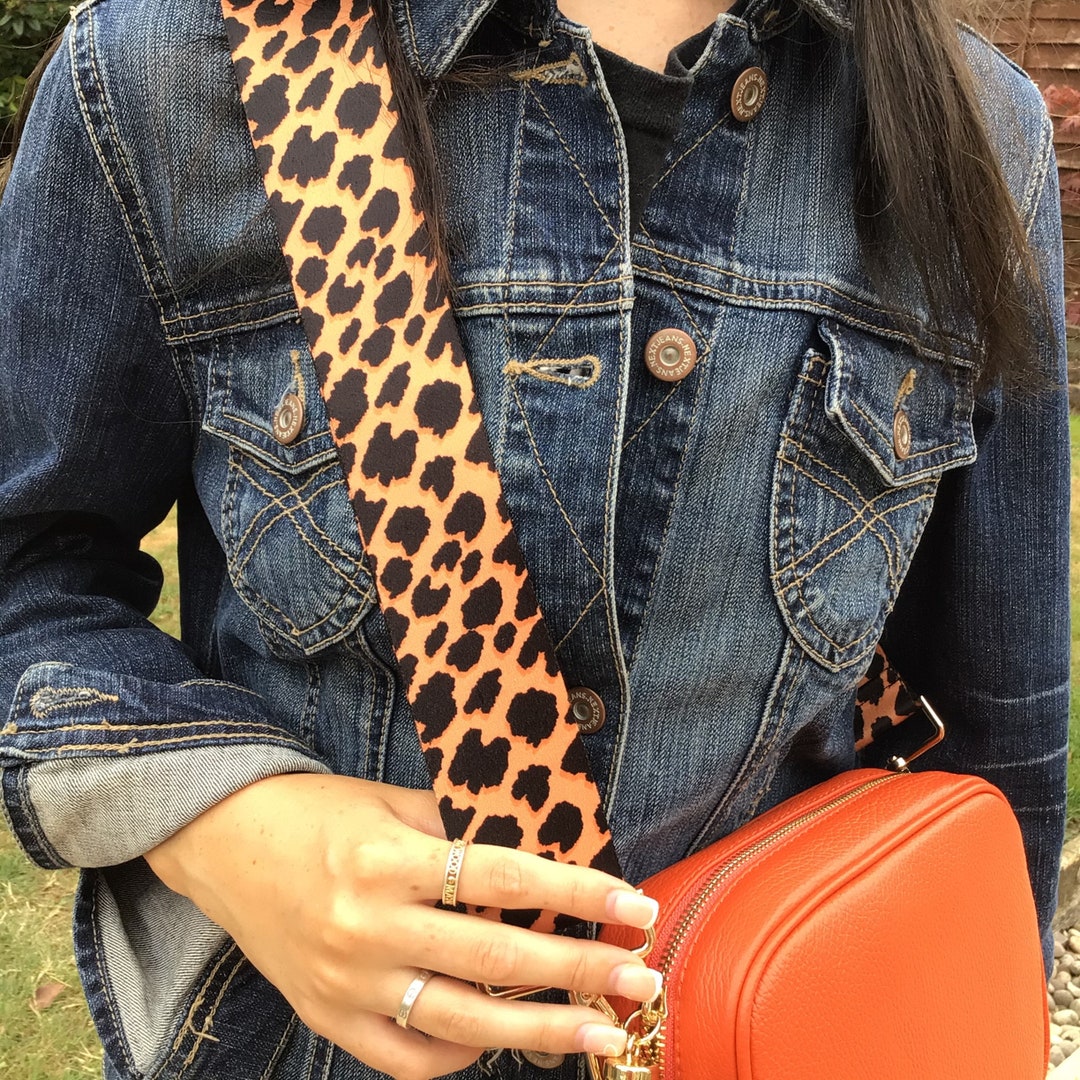 Leopard Print Bag Strap Crossbody Bag Strap Handmade in the Etsy