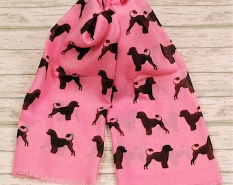 Portuguese Water Dog scarf - Portugese Water Dog gifts - Portugese Water Dog print - personalised scarf - Water dog owner