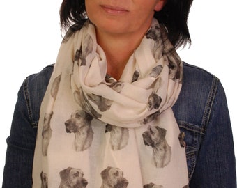 scarf with Shih Tzu dog breed on womens fashion printed shawl wrap mike sibley 