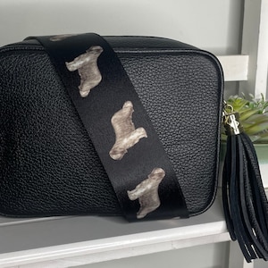 Briard Hund Taschengurt, Briard Geschenk, Handgemachter Taschengurt, Geschenk für Briard Besitzer, Extra Langer Taschengurt