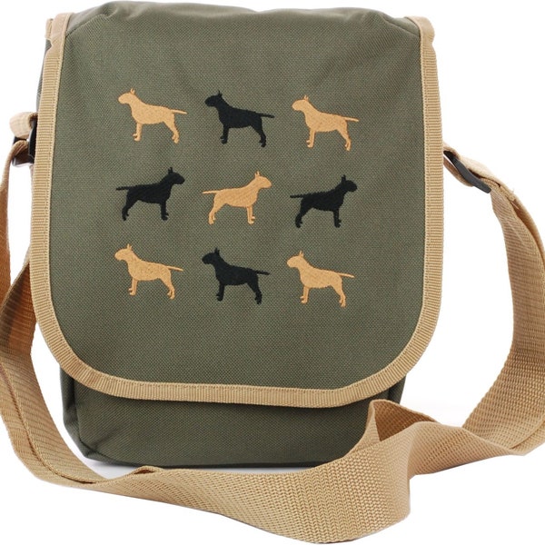 Bull Terrier Pattern Print Backpack main image 0