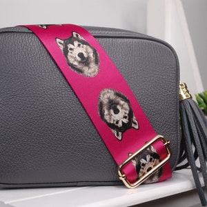 Alaskan Malamute Taschengurt, Crossbody Taschengurt, Alaskan Malamut Geschenk, Alaskan Malamut Besitzer, extra langer Taschengurt