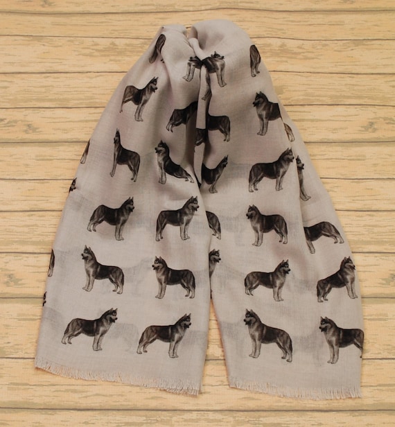 Siberian Husky scarf - Siberian Husky gifts - Siberian Husky print scarf - personalised scarf – Siberian Husky owner gift