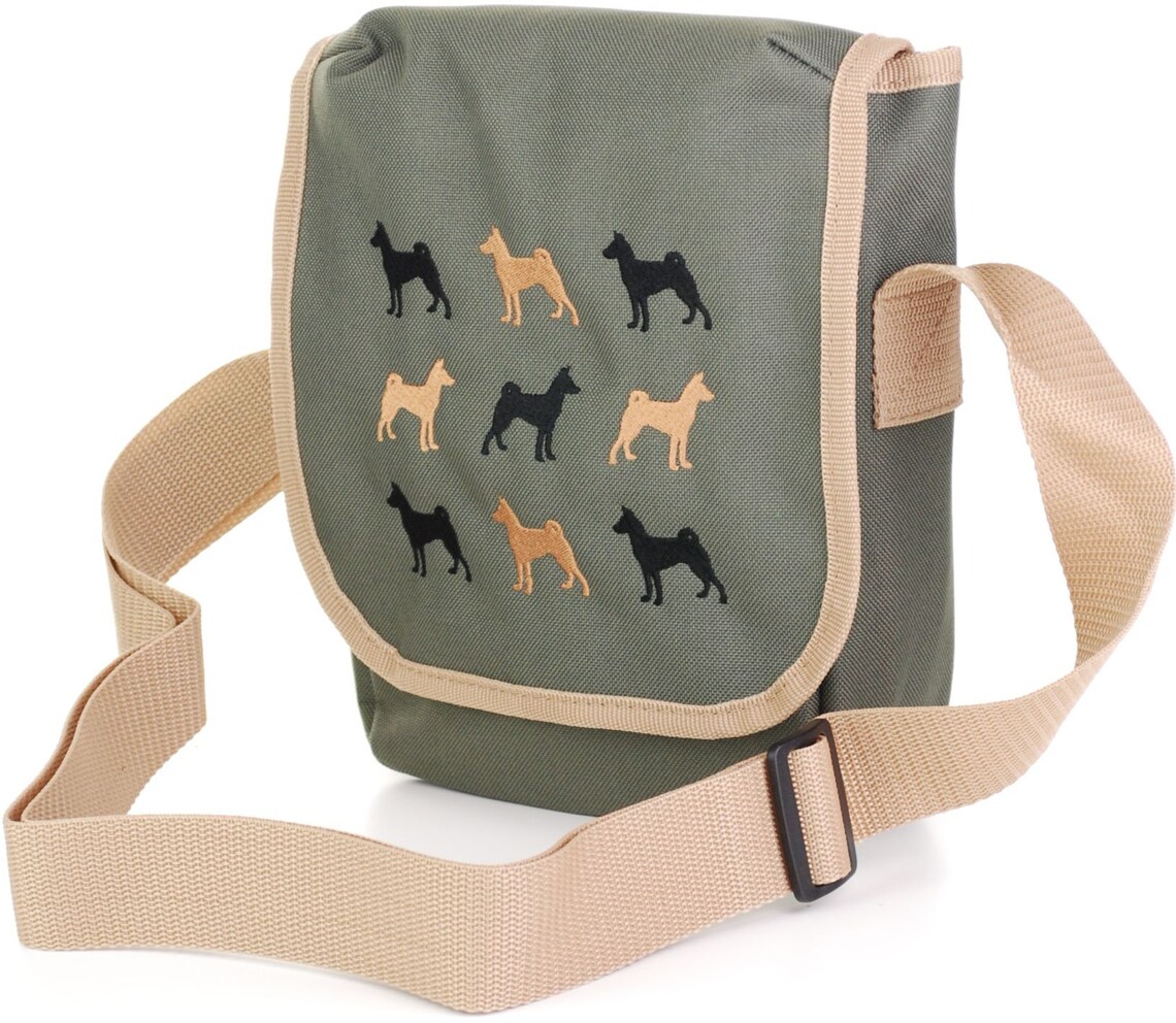 Hund Wandertasche Basenji Hund bestickt Umhängetasche Basenji Etsy