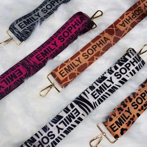 Personalised bag strap, custom print bag strap, bag strap with your design. Custom bag strap image 5