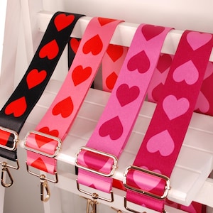 Heart bag strap, Heart design bag strap, Love Heart gift, replacement bag strap