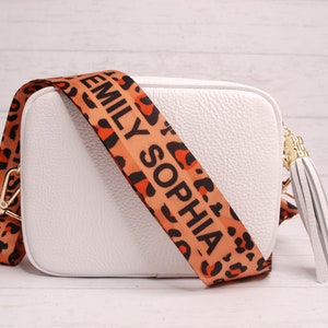 Personalised bag strap, custom print bag strap, bag strap with your design. Custom bag strap image 4