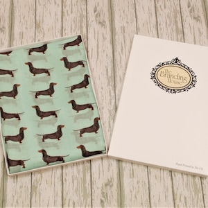 Dachshund scarf with dogs on - Dachshund gifts - Dachshund print scarf - sausage dog gifts - Wiener dog gifts - personalised scarf