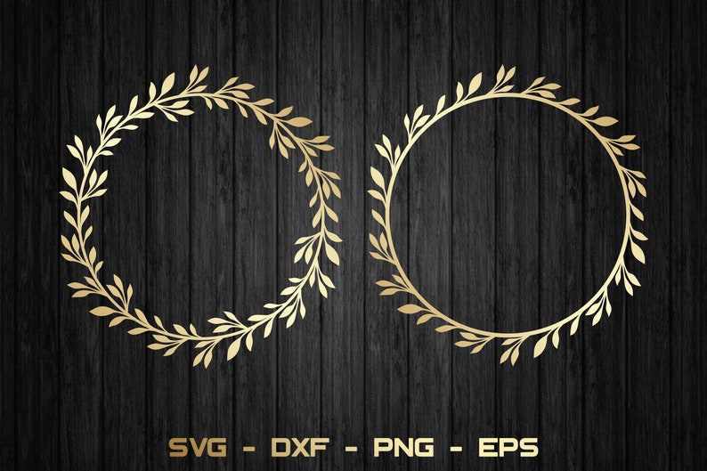 Download Laurel wreath svg Flower frame svg Circle monogram svg ...