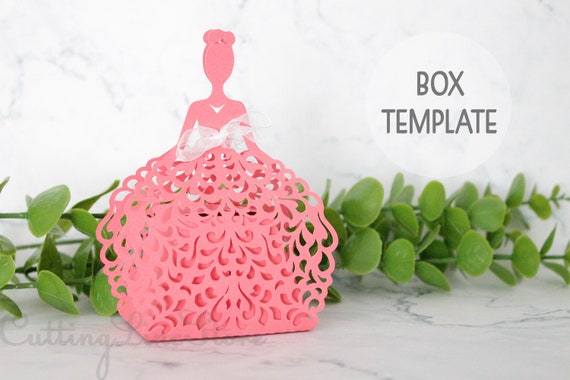 Wedding Favor Box Svg Gift Box Template Laser Cut Favor Box Etsy