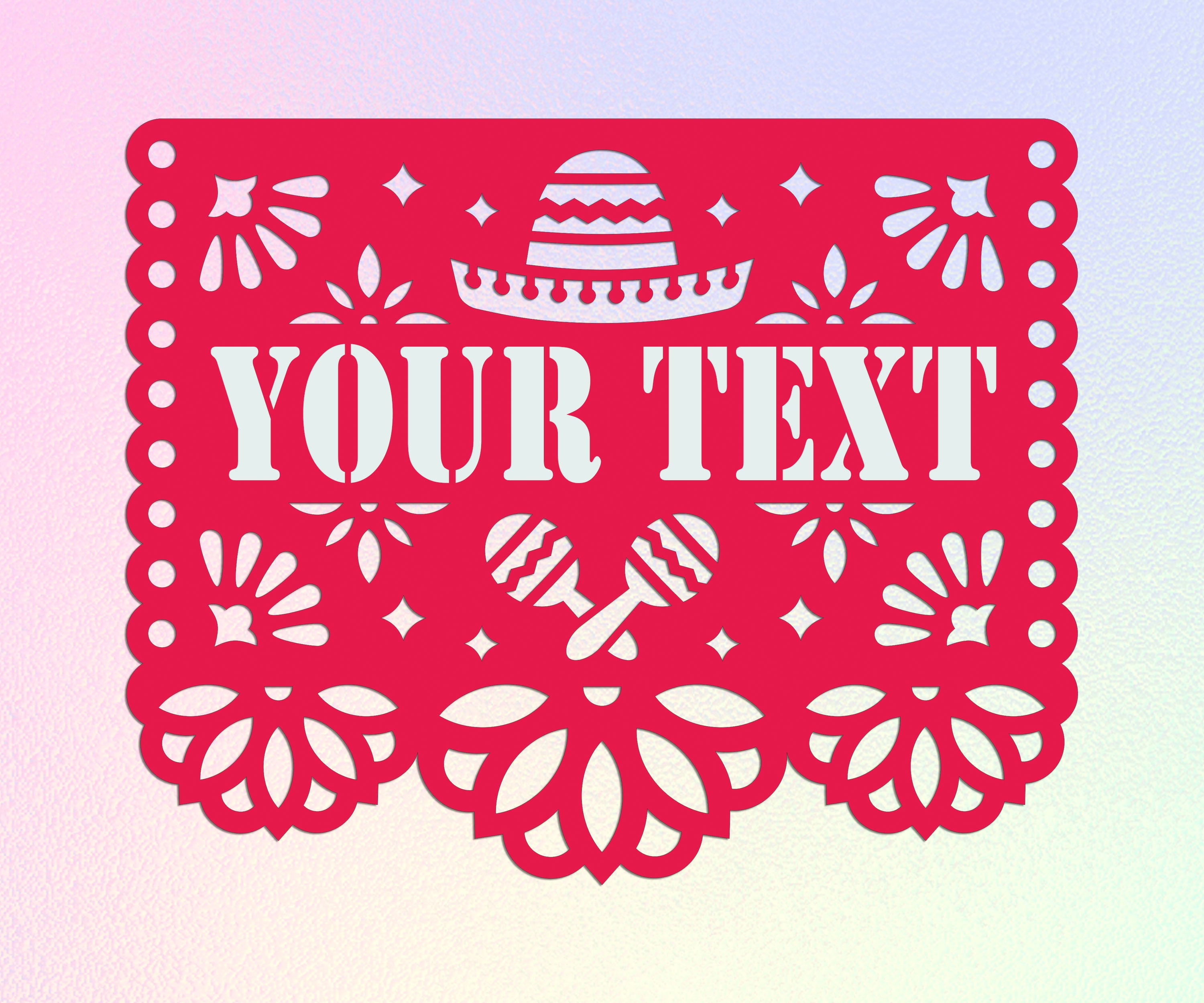 template papel picado