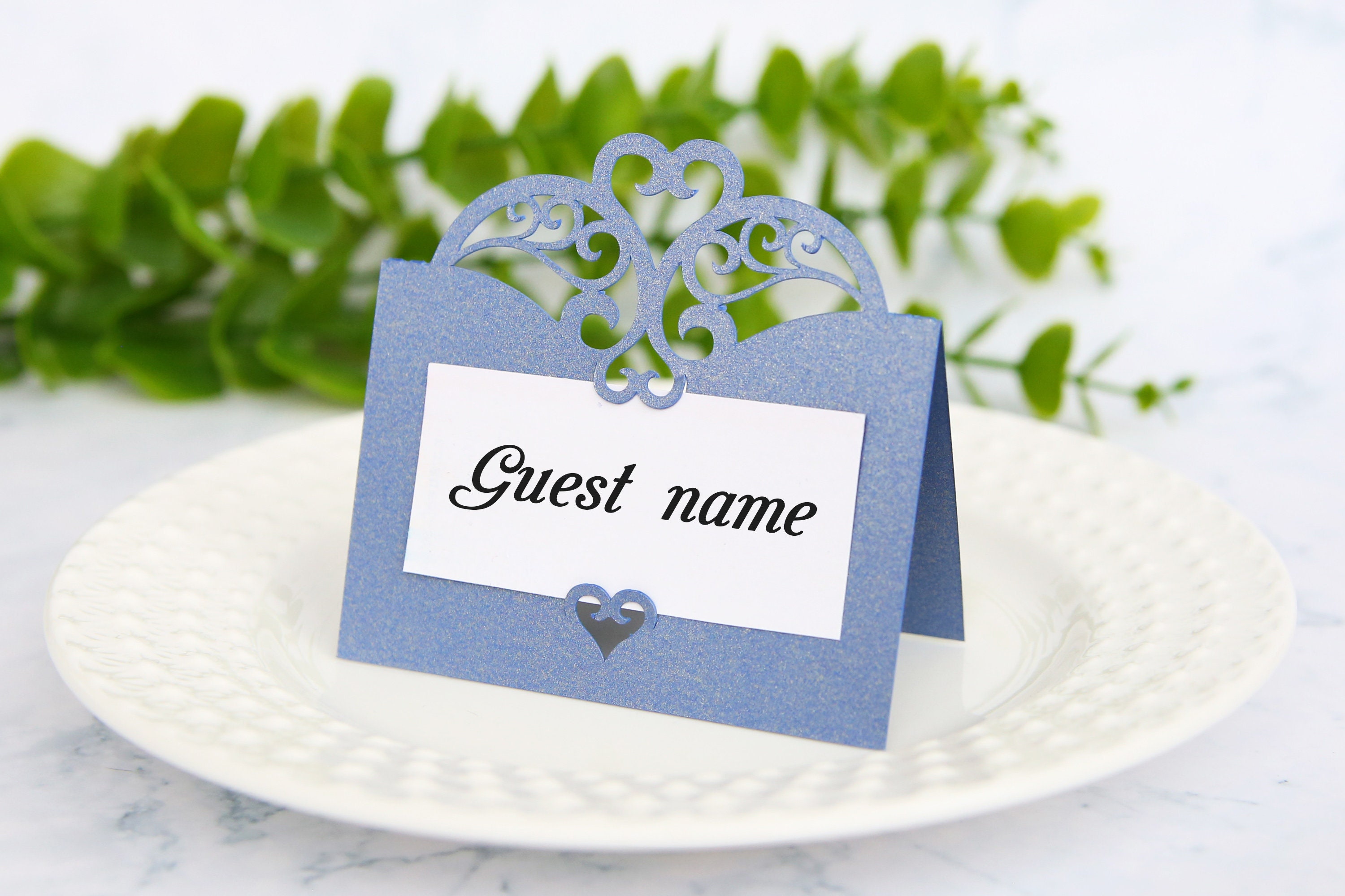 Lace Place Card Template Wedding Place Card Svg Cricut Place Etsy