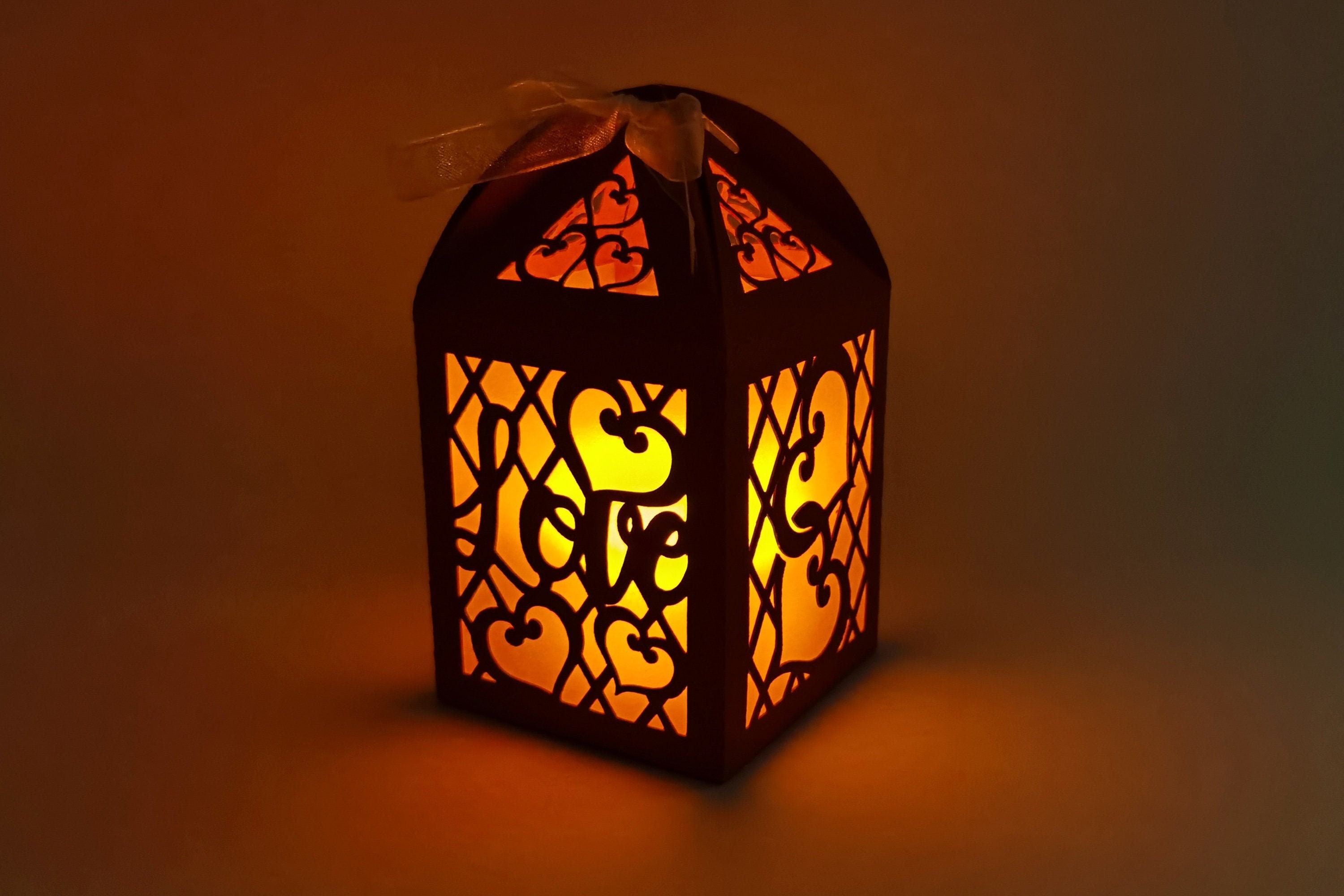 Valentine Lantern Svg Valentine Box Svg Lantern Centerpiece | Etsy UK