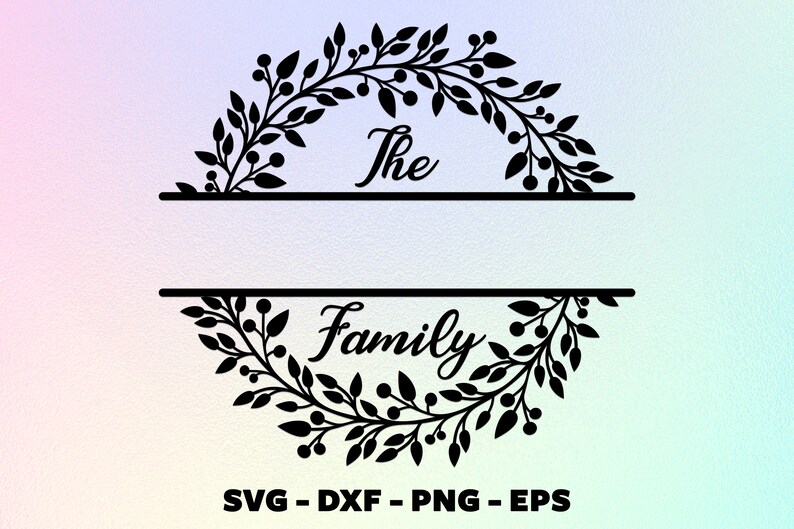 Free Free Family Split Monogram Svg 482 SVG PNG EPS DXF File