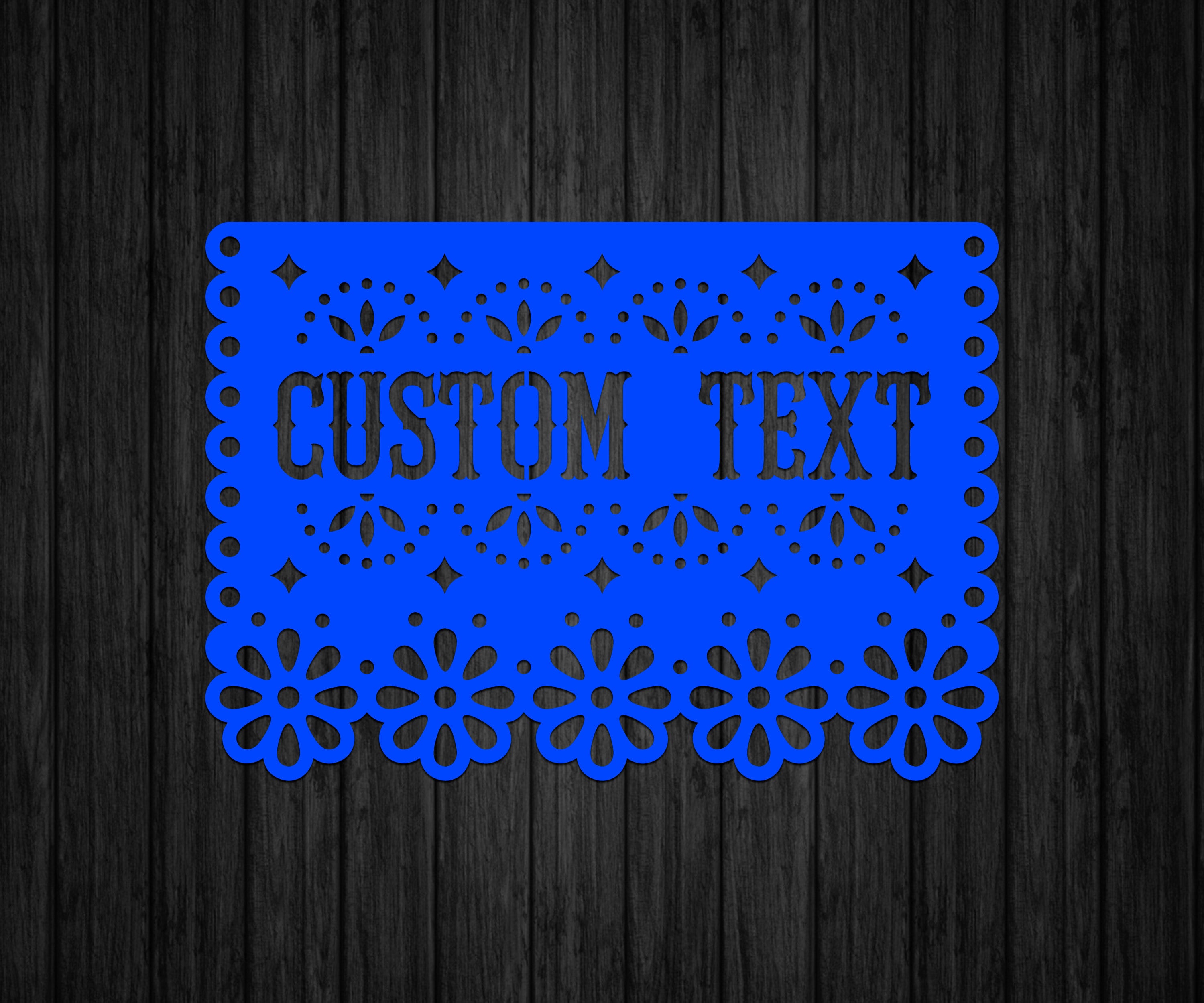 Custom papel picado banner Custom text Papel picado banner Etsy