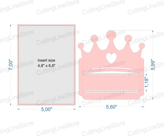 Download Crown Invitation Template Quinceanera Invitation Svg Etsy