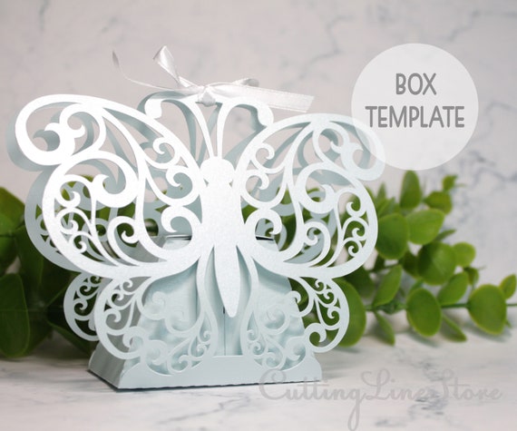 Download Butterfly Favor Box Template Wedding Favor Laser Cut Favor Etsy