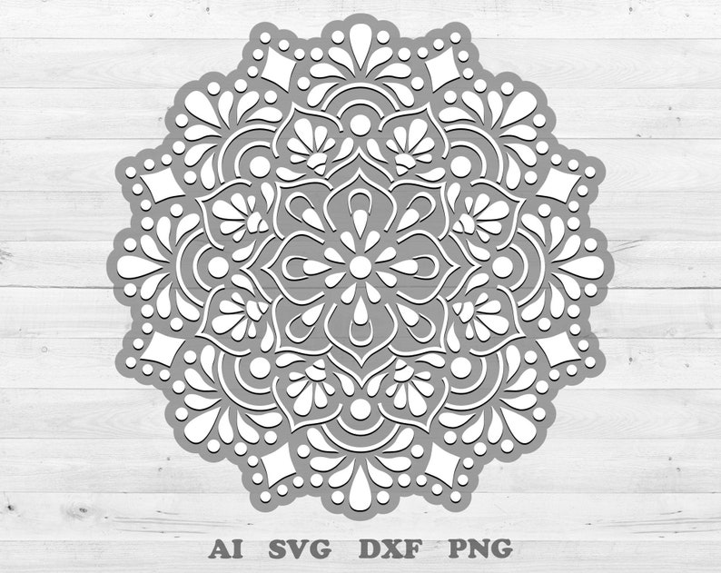 Mandala template for cut or print Mandala svg Mandala wall Etsy