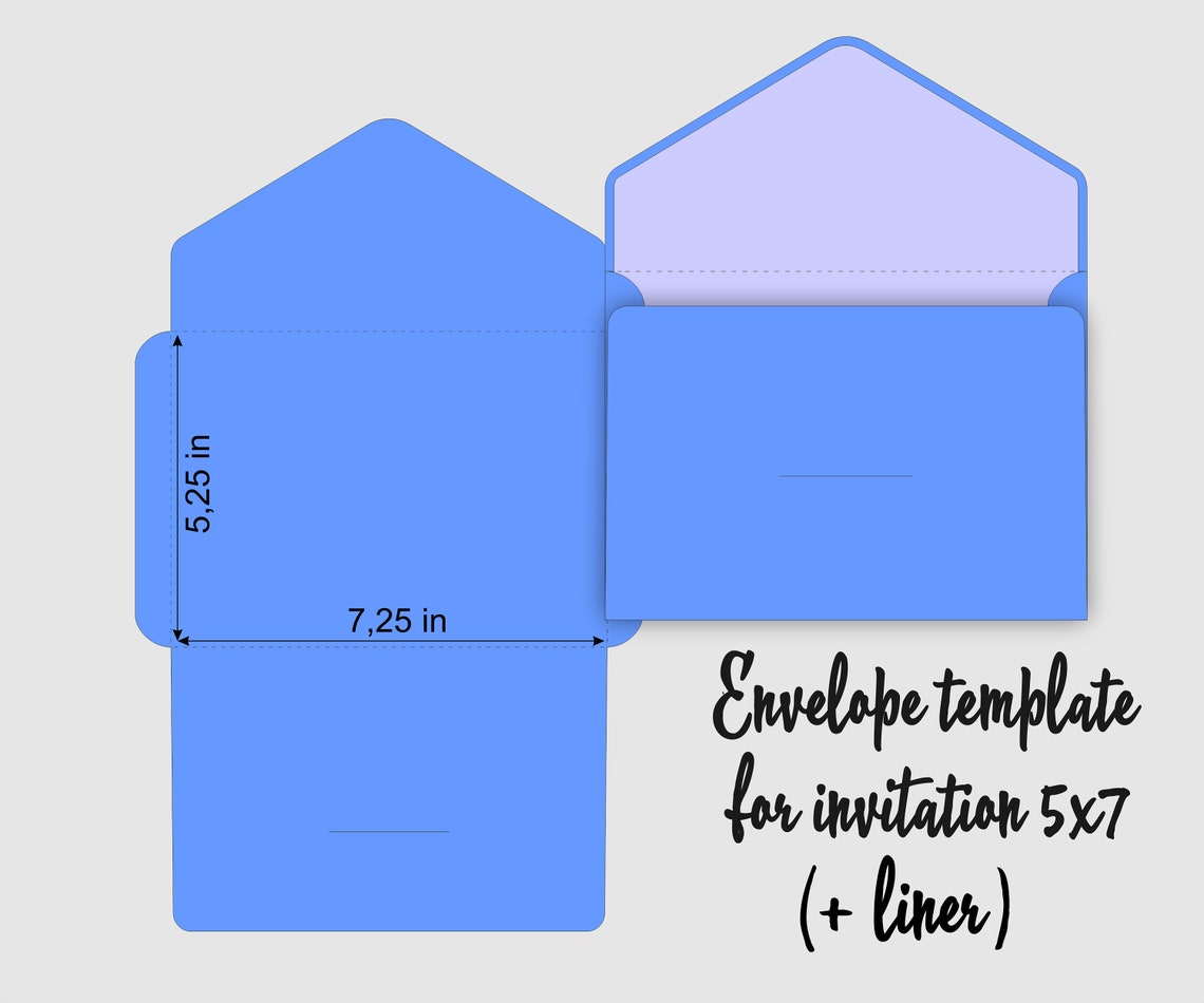 6 SVG envelope templates for invitation 5x7 Envelope liner Etsy 6 SVG envelope templates for invitation 5x7 Envelope liner Etsy