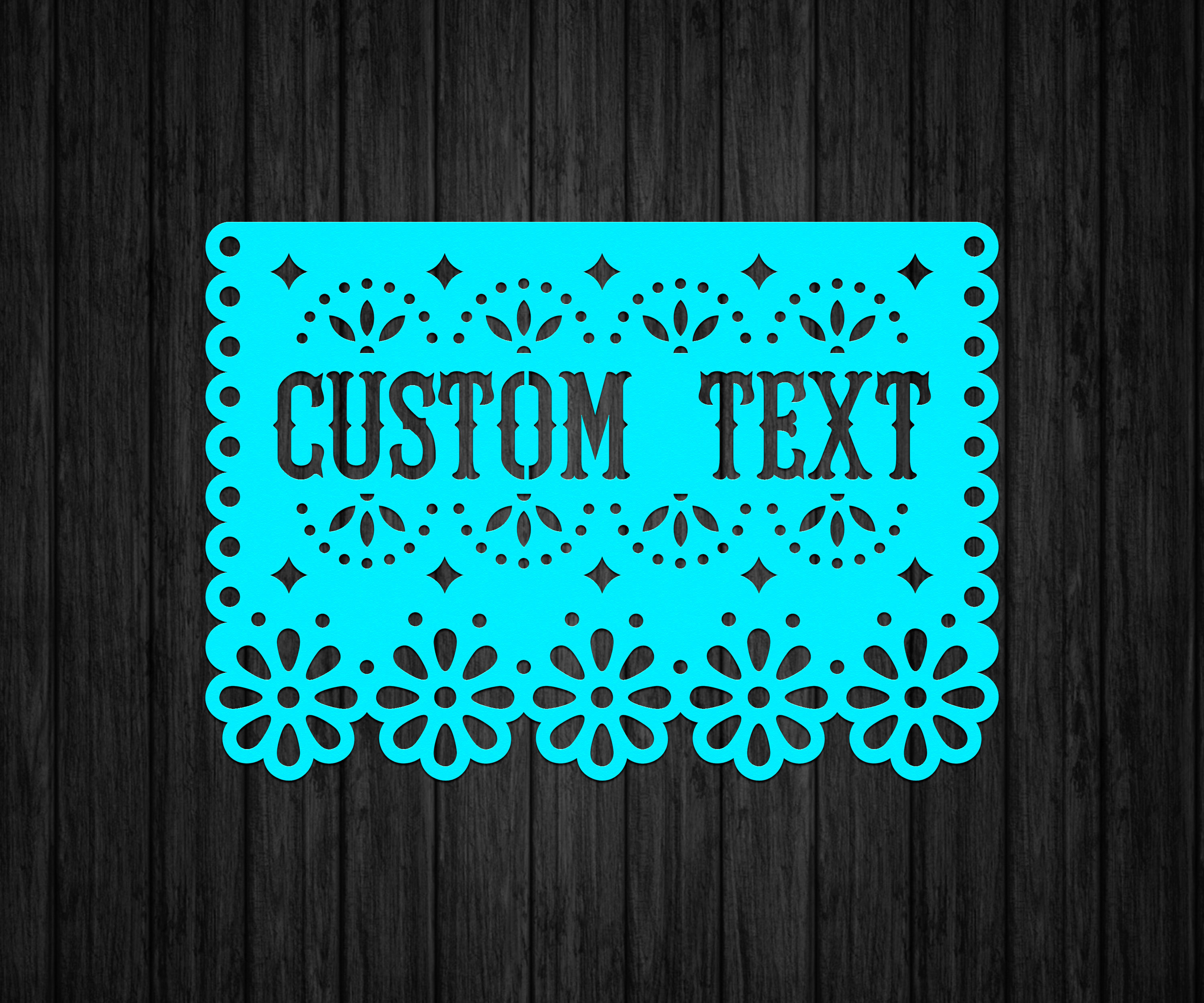 Custom papel picado banner Custom text Papel picado banner Etsy