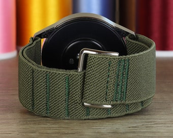 Veelkleurig nylon slimme horlogeband sport fitness snel op lus riem canvas voor Withings Mobvoi Rolex IWC Invicta Diesel Omega