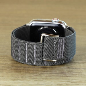 Braided Apple Watch Band Slim Belt Elastic Strap Bracelet Stretchable Nylon Solo Loop compatible for Apple Series 1 2 3 4 5 6 38 40 42 44mm