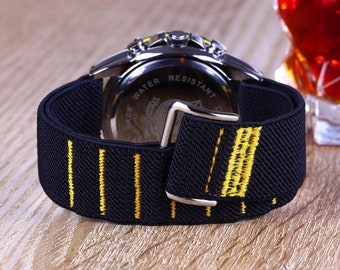 Band for Citizen Watch, Elastic Strap Replacement, Alpine G Hook and Loop Band