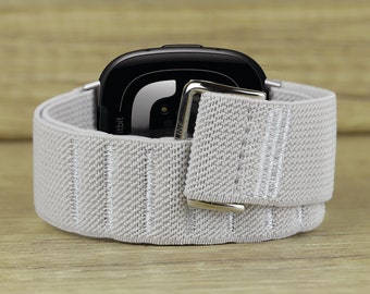 ELASTIC Band for Fitbit Versa 3 / Sense Scrunchie Strap Soft Fabrics Bracelet Versa New Fitbit Dressy Fancy Armband Fashion Sport Wirstband