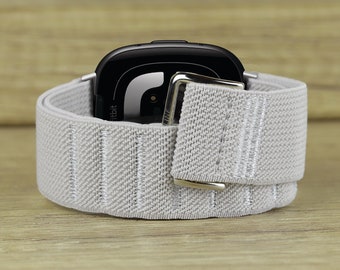 For Fitbit Sport Band Nylon Fabric Smart Watch Band Hook and Loop Elastic Belt Strap Armband Fit Fitbit Versa 3 2 1 Sense Lite Men Women