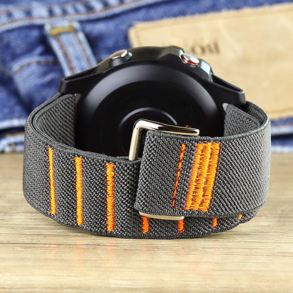 03 Nylon Fabric Smart Watch Band Sport Loop Belt Strap Canvas for new 22mm Amazfit GTR 47mm) Stratos Pace / 20mm GTR 42mm) Bip / Bip Lite