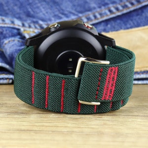 05 Fabric Smart Watch Band Sport Loop Belt Strap Canvas for Garmin Forerunner 245 645 vivoactive 3 vívomove 3 HR Luxe Style Venu 20mm 22mm