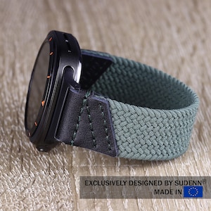 Bracelet tressé Solo Loop pour Samsung Watch Ultra, élastique pour Galaxy Watch 7, bracelet extensible en cuir et nylon pour Galaxy Watch 6